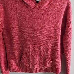 NWOT Women's Cabi Boho Chic Knit Hooded Sweater, Cotton Blend, Relaxed Fit